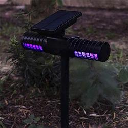 Solar Powered LED Mosquito Killer Lamp with Double Head - Outdoor Garden Lawn Mosquito Repellent Path Light Mosquito Traps