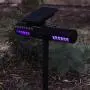 Solarbetriebene LED-Mückenbekämpfungslampe mit Doppelkopf – Outdoor Garten Rasen Mückenabwehr Wegbeleuchtung Mückenfallen