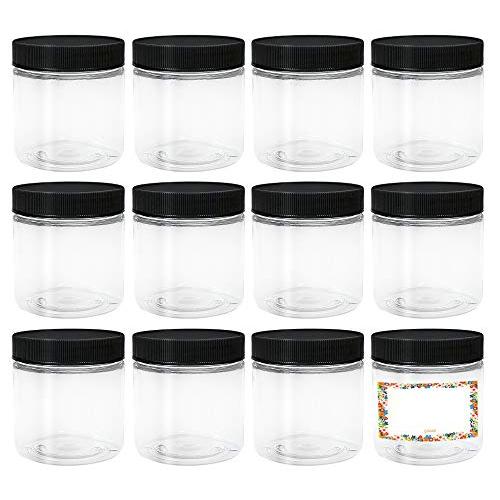 Bouteilles en PET Transparent 4oz avec Couvercles, Réutilisables, Pack de 12, Fabriqué aux États-Unis, 12 Étiquettes, Idéales pour Cuisine, Cosmétiques, Crèmes, Produits de Soin Personnels et plus encore. Bouteilles en PET Transparent 4oz avec Couvercles, Réutilisables, Pack de 12, Fabriqué aux États-Unis, 12 Étiquettes, Idéales pour Cuisine, Cosmétiques, Crèmes, Produits de Soin Personnels et plus encore.