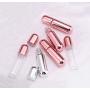 3Pcs 5ml/0.17oz Rose Gold Glass Roller Bottles Perfume Essential Oil Roll On Bottles with Metal Roller Balls Portable Travel Empty Refillable Cosmetic Containers for Aromatherapy Fragrance Lip Oil