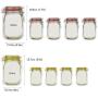 lzndeal 12 Pcs Jar Bags Seal Zipper Reusable Food Saver Storage Leakproof for Kitchen Snack