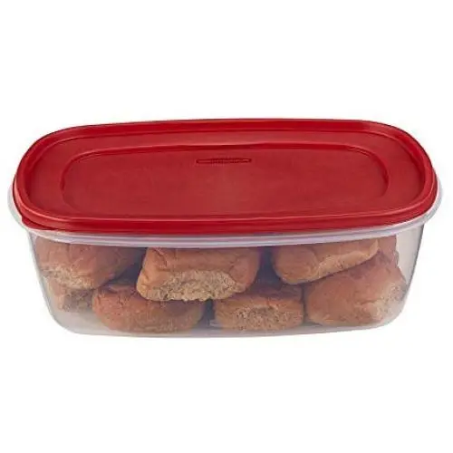 Home Décor Premium Easy Find Lids Food Storage Container 2.5 Gallon Racer Red Storage