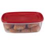 Haushaltsdekorations Premium Easy Find Lids Lebensmittelbehälter 2,5 Gallonen Rennrot Aufbewahrungsbehälter