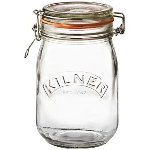 Kilner Round Clip Top Jar, 34-Fl Oz Kilner Round Clip Top Jar, 34-Fl Oz