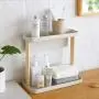 Étagère d'rangement pour épices en 2 niveaux, support de bouteilles libre-service, pour comptoir de cuisine salle de bain, organisateur de rangement en plastique, étagère polyvalente pour bureau et maison. Étagère d'rangement pour épices en 2 niveaux, support de bouteilles libre-service, pour comptoir de cuisine salle de bain, organisateur de rangement en plastique, étagère polyvalente pour bureau et maison.