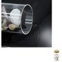 Clear Glass Canister Snack Sugar Treat Tea Storage Jar Suit for Kitchen Decoration