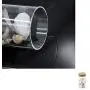 Clear Glass Canister Snack Sugar Treat Tea Storage Jar Suit for Kitchen Decoration