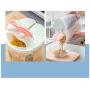 Kitchen storage tank, plastic transparent compartment storage tank, food storage box