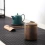 Tea Container Kitchen Storage Jars Traveling Tea Tin Cans Yellow Blue Spices Storage Box Sealed Ceramic Scented Tea Jar Pot,Seyou Sky Blue