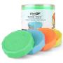 Masontops Tough Tops - Wide Mouth Mason Jar Lid - Multi Color - BPA-Free Plastic Screw Caps - Reusable Airtight Storage Covers