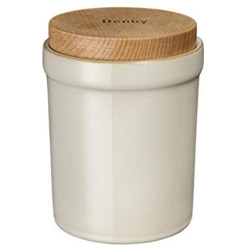 Denby Linen Storage Jar, Medium, Cream