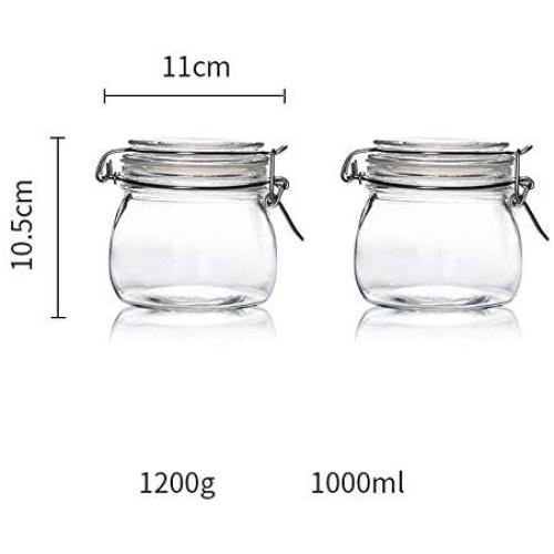 Yl Ly Glass Sealed Jar Dried Fruit Food Storage Tank With Lid Lemon Passion Fruit Enzyme Bottle Household Two 500Ml2