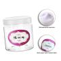 4 Oz Empty Plastic Cosmetic Jars – 4 Ounce Round Clear Slime containers with White Lids and labels - BPA Free – Great For Kitchen Storage Use, Slime, Beauty Products, Cosmetic, Lotion and more