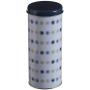 Premier Housewares Joni Storage Canister, Tin, White, 8 x 8 x 18 cm