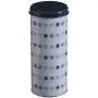 Premier Housewares Joni Storage Canister, Tin, White, 8 x 8 x 18 cm
