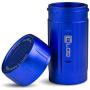 Canniloq ? 120cc Sapphire Blue - Premium Aircraft Grade Aluminum Odor Smell Proof Container and Airtight Locking Stash Jar for Herbs, Coffee, Spices, Tea and Other Dry Goods