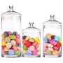 Apothecary Jars Thickened Glass Candy Storage Jar Family Dessert Table Decoration Childs Gift, Extra large:4.8L