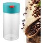 Professional Round Canister Coffee Bean Plastic Storage Bottles Home Jar Preservation, Kitchen Canisters Ceramic - Glass Food Storage Jars, Sugar Container, Glass Jar With Glass Lid, Jars For Spices