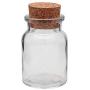 Viva Haushaltswaren # 37898 # 12 Round Spice Jars 150ml Glass Bottle with Cork Lid/Spice Rack with 24 Coloured Labels for Spice Jars Spice Jars, Glass Pattern: Clear, 6.1 x 6.1 x 11 cm