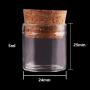 50pcs 5ml Size 2425mm Small Test Tube With Cork Stopper Spice Bottles Container Jars Vials DIY Craft