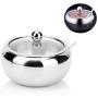 DUDDP Storage Spice lar set Stainless Steel Spice Jars,Storage Condiment Containers with Clear Top Lid Magnetic Spice Tins,Suitable for Restaurant/Kitchen, Etc,Kitchen supplies