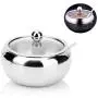 DUDDP Storage Spice lar set Stainless Steel Spice Jars,Storage Condiment Containers with Clear Top Lid Magnetic Spice Tins,Suitable for Restaurant/Kitchen, Etc,Kitchen supplies
