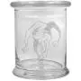 12 oz Clear Glass storage Herb Stash Jar and Lid with Joker Logo