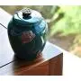 Ceramic Tea Caddy Retro Coarse Pottery Tea Cans Cork Tea Storage Chinese Kung Fu Tea Sets Sealed Jar Storage Containers,Green