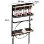 Magnetic Fridge Organizer Kitchen Rack with Paper Towel Holder Rustproof Spice Jars Rack Heavy-duty Refrigerator Storage Shelf Magnetic Fridge Organizer Kitchen Rack with Paper Towel Holder Rustproof Spice Jars Rack Heavy-duty Refrigerator Storage Shelf