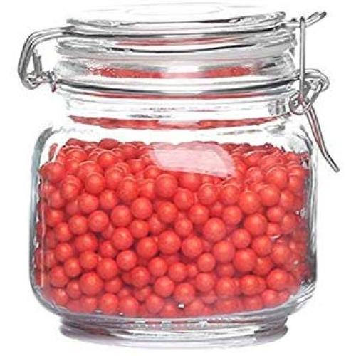 Kitchen Food Storage Jar Airtight Food Storage Glass Storage Jar，Transparent Sealed Dried Fruit Storage Tank Home Kitchen (Size : 750ml)