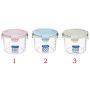 Kitchen Sealed Crisper grain storage box organizer 600ml 800ml 1000ml Grain Jar Food Storage Tank Have Cap Sealpot Box(600mlBlue)