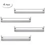 Wall Mounted Spice Racks Jar Bottle Storage Rack 4 Pack for Kitchen Bathroom Cabinet Pantry Door, Sliver (Large) Wall Mounted Spice Racks Jar Bottle Storage Rack 4 Pack for Kitchen Bathroom Cabinet Pantry Door, Sliver (Large)