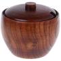 RingBuu Seasoning Jar - Japanese Style Wooden Seasoning Pot Salt Cans Spice Jar with Lid for Kitchen Home