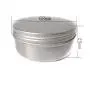 12 Stück Elandy 60 ml/60 g (2 oz) Silberne Aluminiumdosen Runder Leerraumbehälter für Kosmetik-Proben mit feststellbarem Twist-Deckel/Kappe für Lippenbalsam, Make-up, Lidschatten, Puder