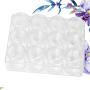 HEALLILY 1 PC 12 Grids Storage Box Set Dustproof Transparent Desktop Organizer Container Paint Medicine Jewelry Display Case