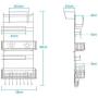 YAONIEO 5-Tires Space Saving Refrigerator Side Storage Rack Kitchen Spice Jars Shelves Holder White
