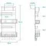 YAONIEO 5-Reifen Stauraum-Kühlschrank Seitenschrank Küchengewürz-Behälter-Regalehalter Weiß