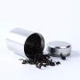 Tea Caddy Mini Aluminum Storage Boxes Sealed Coffee Cans Tea Portable Container Travel Tea Caddy Organize Storage Bottles Jars,Silver,