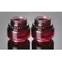 2 Pcs 50ml/1.7oz Empty Upscale Refillable Wine Red Glass with Black Lid Cosmetic Cream Jar Bottle Storage Container 2 Pcs 50ml/1.7oz Empty Upscale Refillable Wine Red Glass with Black Lid Cosmetic Cream Jar Bottle Storage Container