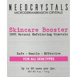 NeedCrystals Microdermabrasion Crystals 4 oz. / 113 gr. DIY Face Scrub. Natural Facial Exfoliator for Dull or Dry Skin Improves Acne Scars, Blackheads, Pore Size, Wrinkles, Blemishes & Skin Texture