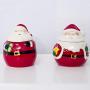 UPKOCH Cute Salt Pepper Jar Santa Claus Ceramic Container Christmas Decor Kitchenware (Santa Claus with Gift in Hand)