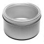 Applause Non-Magnetic Versatile Food & Spice Storage Tins with Peel n Stick Magnets, BPA Free, Rigid Clear Window Lid, Food Grade Tinplate Steel