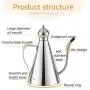 GTJXEY Stainless Steel Olive Oil Can Dispenser Pot Drizzler Canister Deluxe Silver ColorKitchen Tools Food Jar Cruets Utensil Storage GTJXEY Stainless Steel Olive Oil Can Dispenser Pot Drizzler Canister Deluxe Silver ColorKitchen Tools Food Jar Cruets Utensil Storage