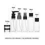 Travel Bottles Containers & Travel Size Toiletries Accessories Bottles with Toiletry Bag for Liquids Leak-Proof & TSA Approved Carry-on for Airplane - Women/Men (SET-A 12-in-1)