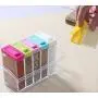 SANGAITIANFU 6 Pcs Transparent Kitchen Seasoning Bottle Storage Box Salt Pepper Jar
