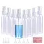12 Pack Spray Bottles, 2oz/50ml Clear Empty Fine Mist Plastic Mini Travel Bottle Set, Small Refillable Liquid Containers with 4pcs Funnels 4pcs Plastic Eye Droppers and 2pcs Labels 12 Pack Spray Bottles, 2oz/50ml Clear Empty Fine Mist Plastic Mini Travel Bottle Set, Small Refillable Liquid Containers with 4pcs Funnels 4pcs Plastic Eye Droppers and 2pcs Labels