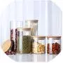 Transparent High Borosilicate Glass Kitchen Storage Bottle Store Food Ingredient Candy Biscuit Storage Jar Organization,65 X 80 Mm Transparent High Borosilicate Glass Kitchen Storage Bottle Store Food Ingredient Candy Biscuit Storage Jar Organization,65 X 80 Mm