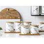 Mini Spice Jars Creative ceramic seasoning pot electro-optic stone seasoning box restaurant combination set
