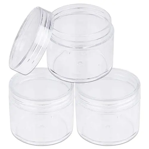 Beauticom 60 Grams/60 ML (2 Oz) Round Clear Leak Proof Plastic Container Jars with Clear Lids for Travel Storage Makeup Cosmetic Lotion Scrubs Creams Oils Salves Ointments (3 Jars) Beauticom 60 Grams/60 ML (2 Oz) Round Clear Leak Proof Plastic Container Jars with Clear Lids for Travel Storage Makeup Cosmetic Lotion Scrubs Creams Oils Salves Ointments (3 Jars)