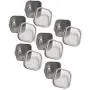 Secret for Longevity 6-Pack of Small 4 Ounce Silver Metal Box Square Rectangle Storage Tin Container Set with Large Clear Window Lids 2.5" x 2.5 inch Base x 1.5" inches Tall Secret for Longevity 6-Pack of Small 4 Ounce Silver Metal Box Square Rectangle Storage Tin Container Set with Large Clear Window Lids 2.5" x 2.5 inch Base x 1.5" inches Tall